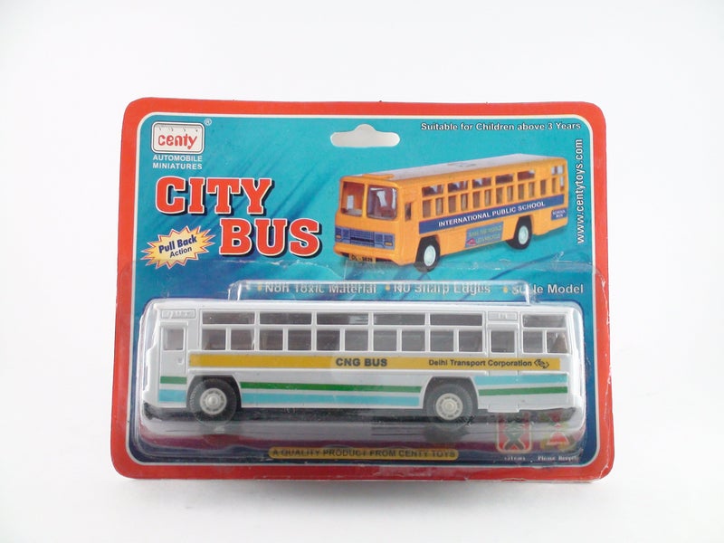 Centy Toys City Bus Is A Beautiful Of A Local City Bus (15 X 3.5 X 4.5 cm in L/B/H approx) in White Color - Image 4