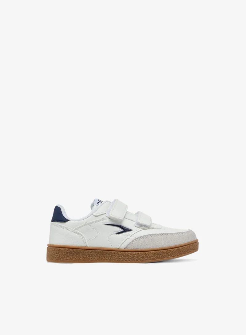 Dash Boys Panelled Sneakers with Hook and Loop Closure