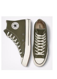CONVERSE 1970s Chuck Classic High Top All Star Sneaker Olive Green  - Image 1