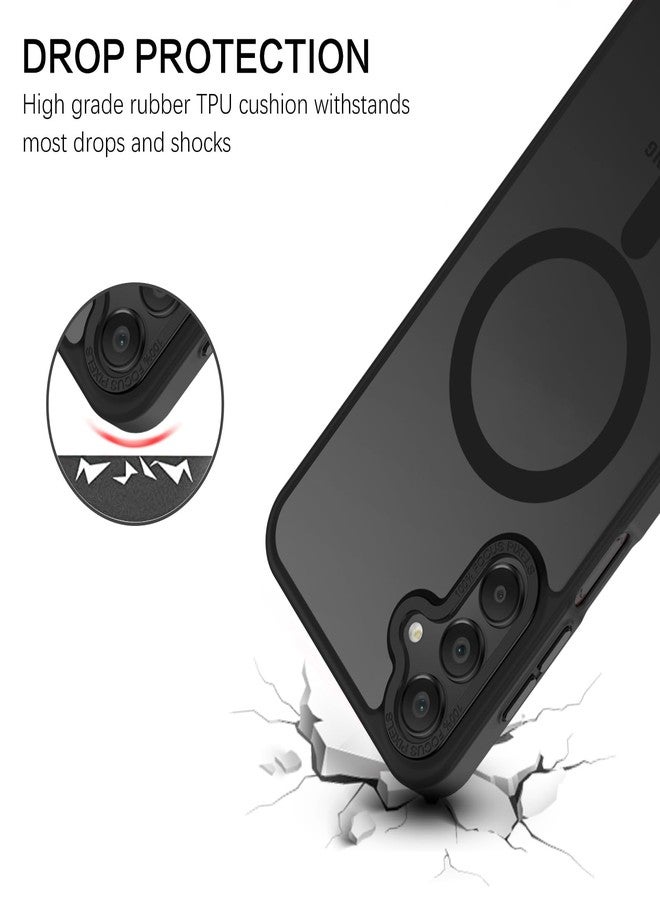 بنتوبين جراب BENTOBEN المغناطيسي لهاتف سامسونج جالاكسي A15 5G، جراب سامسونج A15 5G، [متوافق مع MagSafe] غطاء حماية شفاف غير لامع رفيع مقاوم للصدمات للرجال والنساء لهاتف سامسونج A15 5G، أسود - Image 4