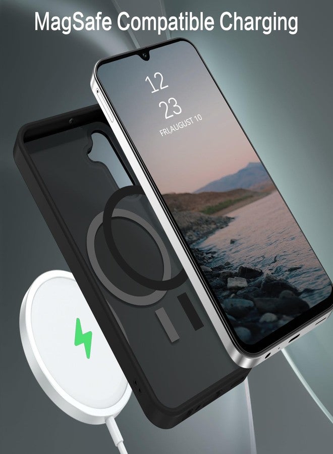 بنتوبين جراب BENTOBEN المغناطيسي لهاتف سامسونج جالاكسي A15 5G، جراب سامسونج A15 5G، [متوافق مع MagSafe] غطاء حماية شفاف غير لامع رفيع مقاوم للصدمات للرجال والنساء لهاتف سامسونج A15 5G، أسود - Image 2