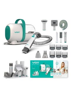 VGR 7-in-1 Multifunctional Pet Grooming Kit: Cleaning And Drying, High-Power Vacuum Cleaner, Rechargeable Pet Groomer (300W)