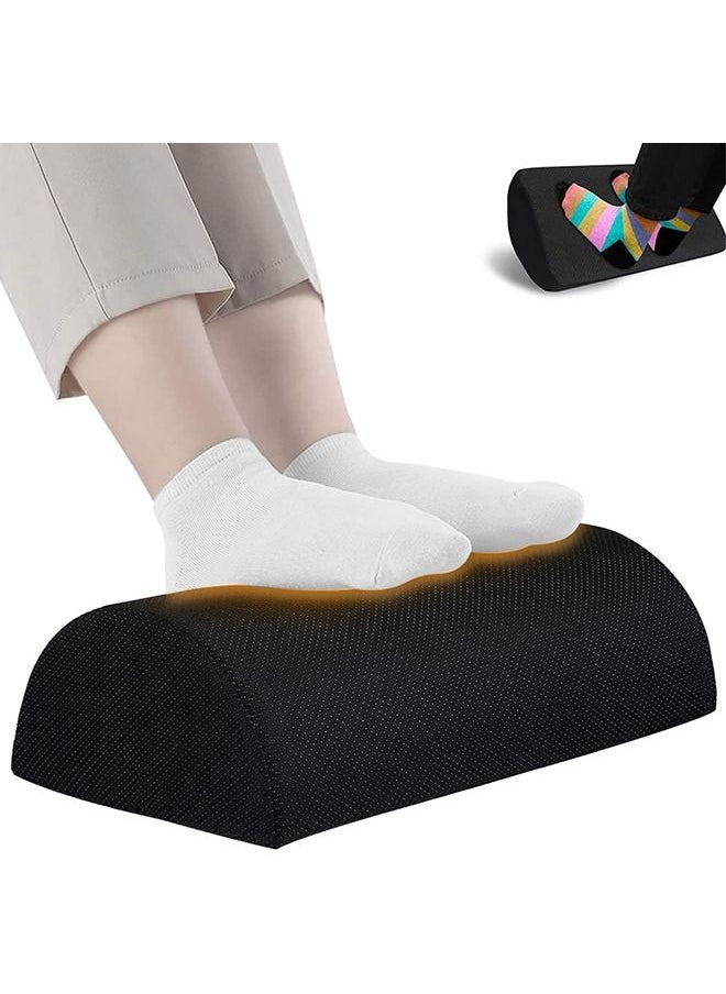 Arabest Foot Rest for Under Desk Ergonomic Memory Foam Footrest Pillow with Adjustable Heights & Non-slip Bottom Breathable Washable Cover, Office Foot Stool for Lumbar Back Knee Pain at Home Airplane Travel  - Image 1