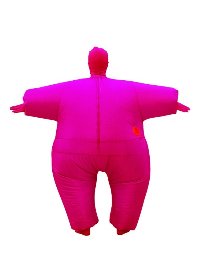 Lightweight Inflatable Full Body Blow Up Comfortable Costume Suit Rose Red - Image 1