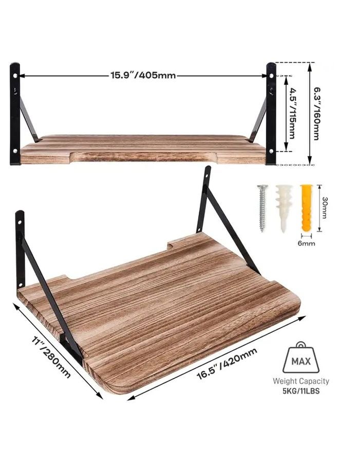Variant Floating Projector Shelf Wall Mount For Router Modem Cable Box Gaming Console - Image 5