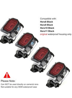 XICEN 3 Pack Dive Filters for GoPro Hero 8 9 10 11 12 Official Waterproof Housing Case  - Image 3