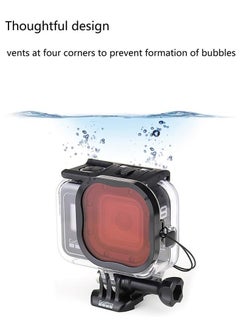 XICEN 3 Pack Dive Filters for GoPro Hero 8 9 10 11 12 Official Waterproof Housing Case  - Image 4