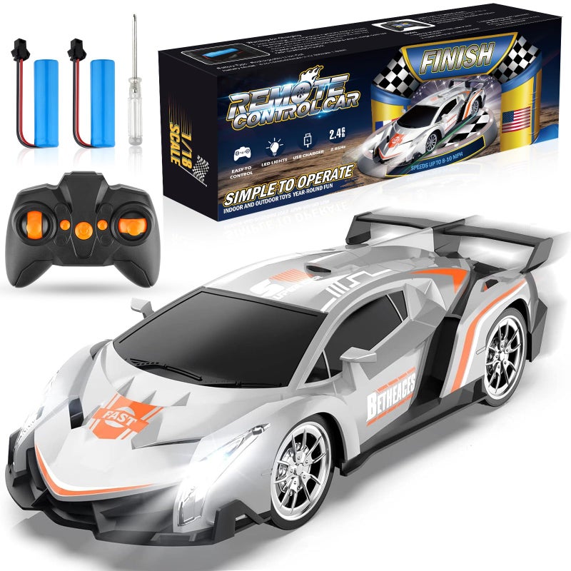 Growsland Remote Control Car RC Cars Xmas Gifts Toys for Kids 118 Electric Sport Racing Hobby Rc Crawler Toy Car Model Vehicle for Boys Girls Included Rechargable Batteries - Image 2