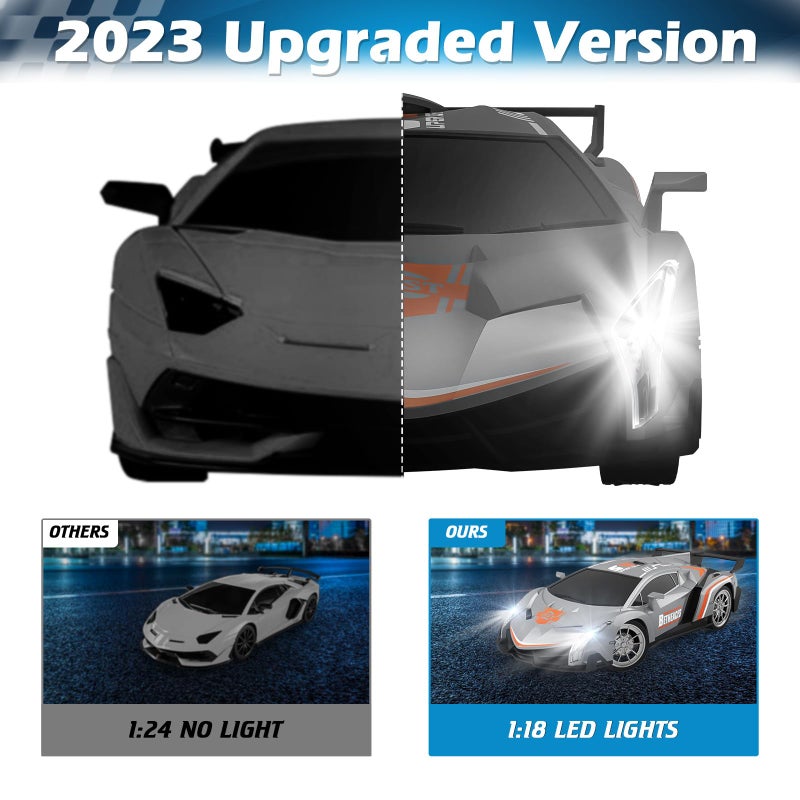 Growsland Remote Control Car RC Cars Xmas Gifts Toys for Kids 118 Electric Sport Racing Hobby Rc Crawler Toy Car Model Vehicle for Boys Girls Included Rechargable Batteries - Image 3