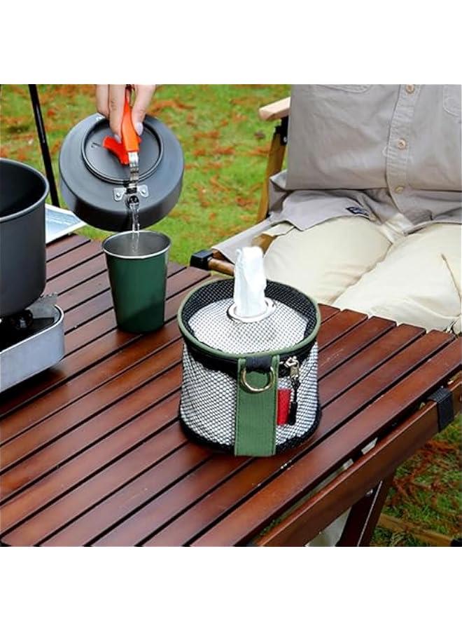 Portable Toilet Paper Holder for Camping and Travel | Compact Paper Roll Dispenser with Hanging Hook | Versatile Tissue Storage Bag for Wall and Car, Ideal for Outdoor Adventures - Image 2