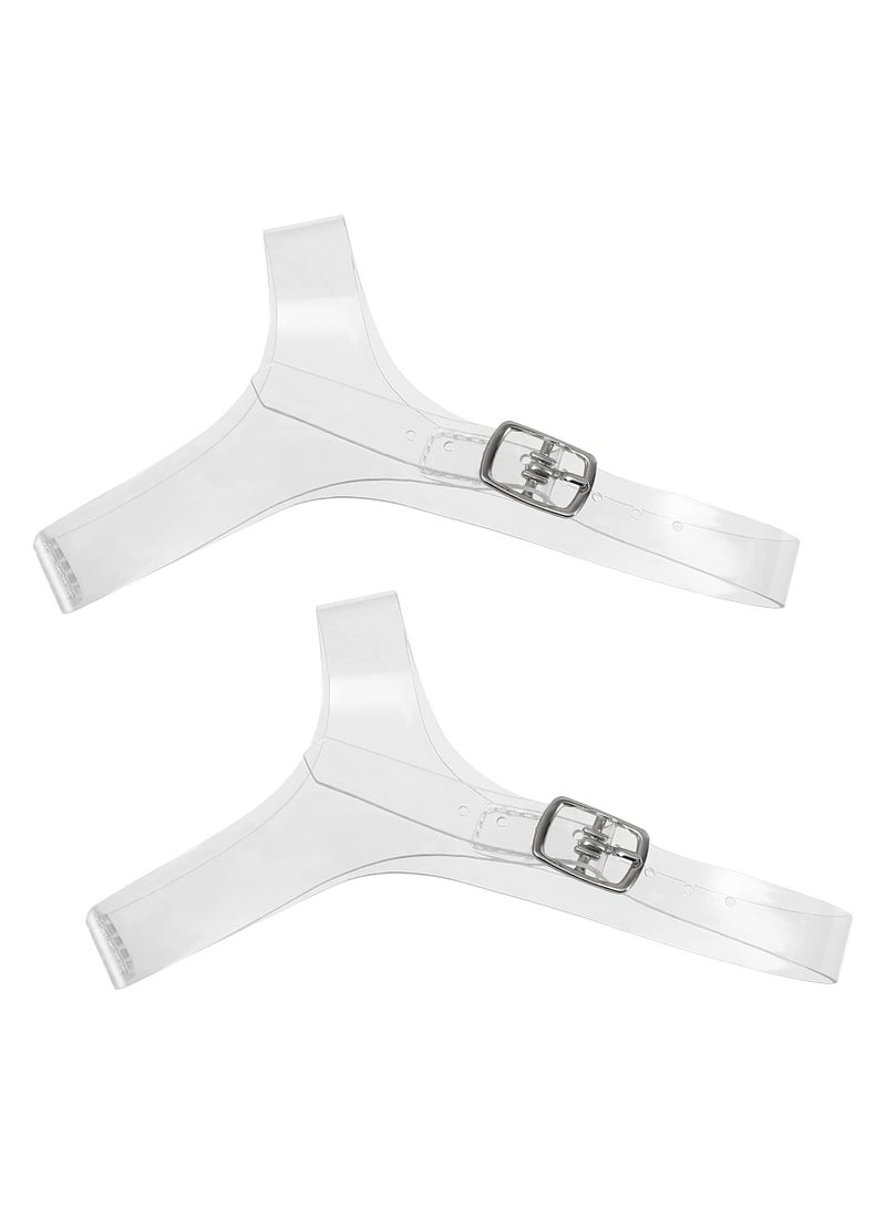 SUNSAR 1 Pair Women's Transparent Detachable Shoe Strap High Heels Anti-loose Shoelace with Adjustable - Image 1