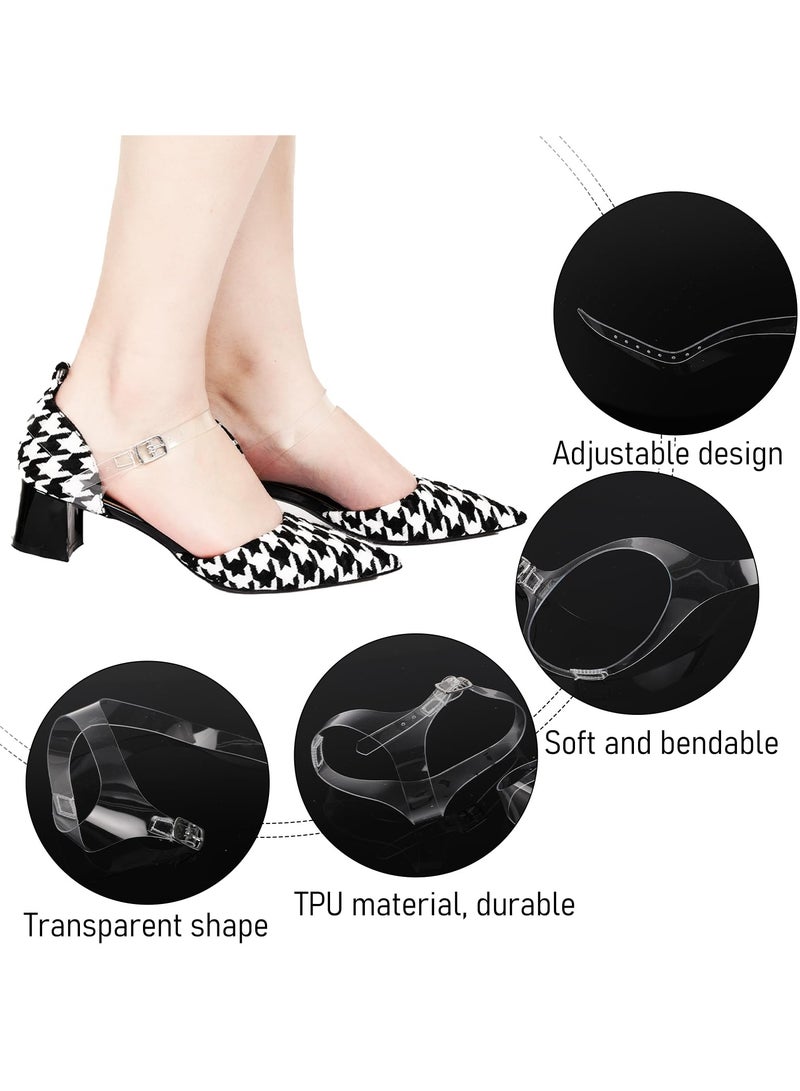 SUNSAR 1 Pair Women's Transparent Detachable Shoe Strap High Heels Anti-loose Shoelace with Adjustable - Image 2