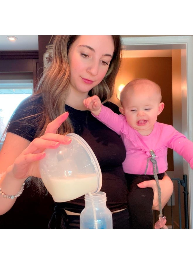 Bellababy Hands-Free Breast Pump Wearable, Touch Control Electric Breast Pump, Comfortable & Low Noise & Compact, 4 Modes & 9 Levels Suction, 6 oz, 1 PacBellababy Hands-Free Breast Pump Wearable, Touch Control Electric Breast Pump, Comfortable & Low Noise & Compact, 4 Modes & 9 Levels Suction, 6 oz, 1 Pack (24mm Flange, with 21mm/19mm/17mm Inserts)k (24mm Flange, with 21mm/19mm/17mm Inserts) - Image 4