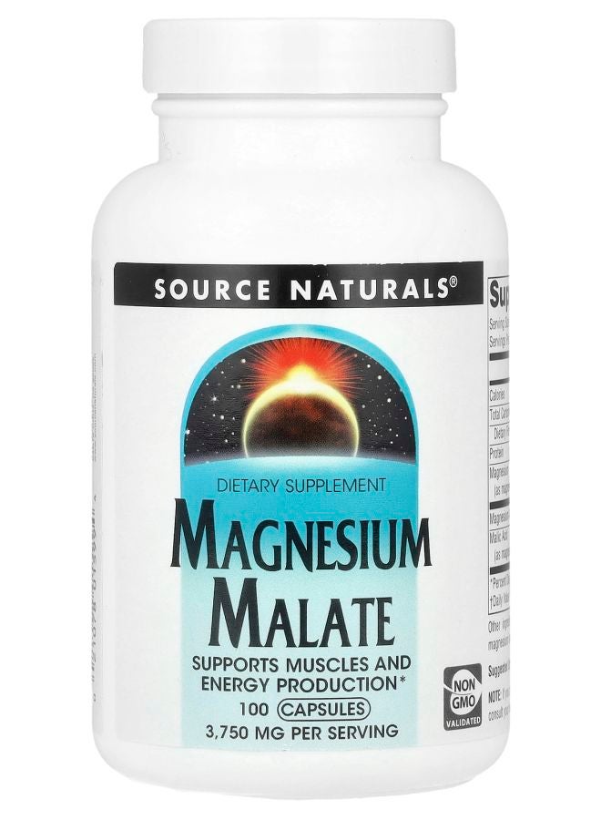 مالات المغنيسيوم 3750 ملغ 100 كبسولة (625 ملغ لكل كبسولة)