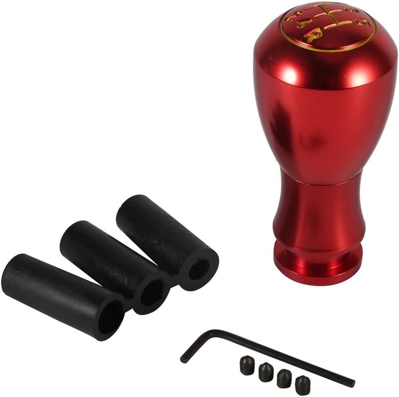 comfrt Shift Knob, 5 Speed Car Manual/Automatic Interior Gear Stick Shifter Lever Knob ( Color : Red ) Manual Shift Stick - Image 1