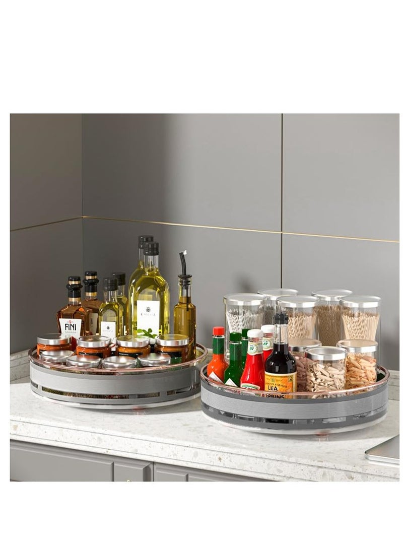 Excefore - Lazy Susan Organizer, 360 Degree Lazy Susan Turntable for Cabinet, Rotating Lazy Susan Spice Rack, with Non-Slip Base, for Kitchen, Pantry, Cabinet, Cupboard, Cosmetics - Image 1