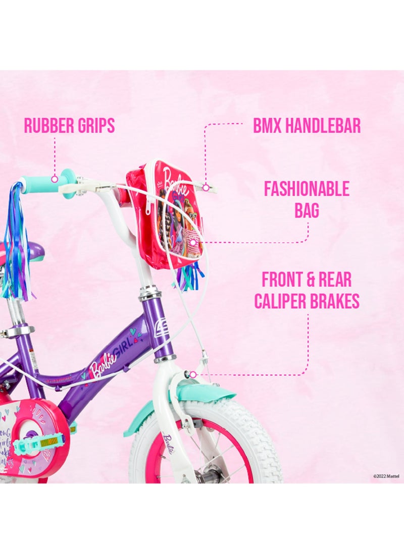 Spartan Spartan 12" Barbie Girl Kids Bicycle  - Image 3