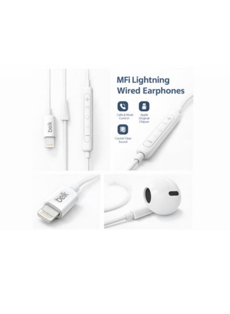 Belk wired earphones, new version with Lightning technology, for iPhone 14 and older models. - Image 2