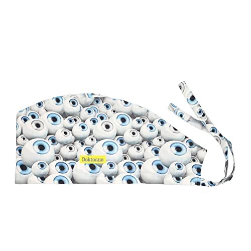 DOKTORAM A Quirky and Playful Headwear with an All-Over Eyeball Print… - Image 1