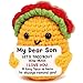 Jettryran Son Gifts for Teen Boys Easter Basket Stuffers for Teens Son Birthday Gifts for Year Old Bonus Step Son from Mom Dad Teenage Boys Easter Eggs Gift Men Him Crochet Fathers Day Taco To My Best Son Ever - Image 3