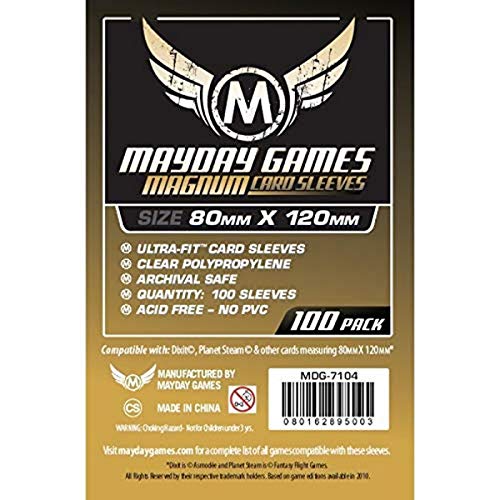 Mayday Games 80 x 120 mm Sleeves Magnum Ultra Fit Card Game (Gold) - Image 4