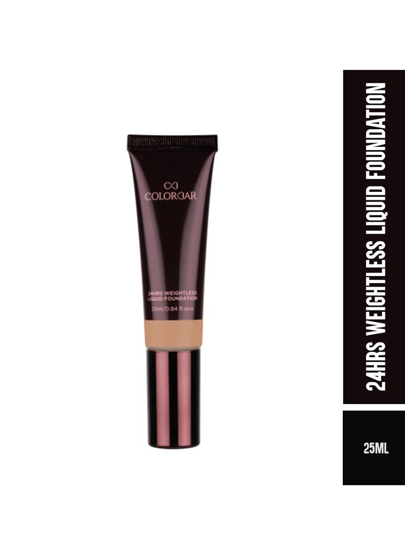 Colorbar Cosmetics 24Hrs Weightless Liquid Foundation FW 5 25ml Lightweight Oil Free Satin Natural Finish Sweat Resistant Fragrance Free  - Image 2