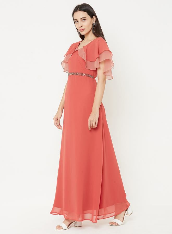 Mish Ruffled Chiffon Gown Dress  - Image 2