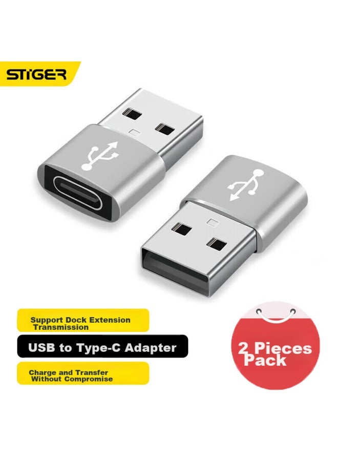 Stiger Usb To Type-c Adapter Cable For Iphone 15/14/13 Pro, Car Charger Converter, Type-c Female To Usb Male - Image 1