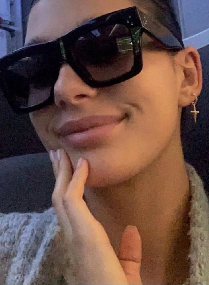 LUV AJ Mini Cross Hoops-Gold