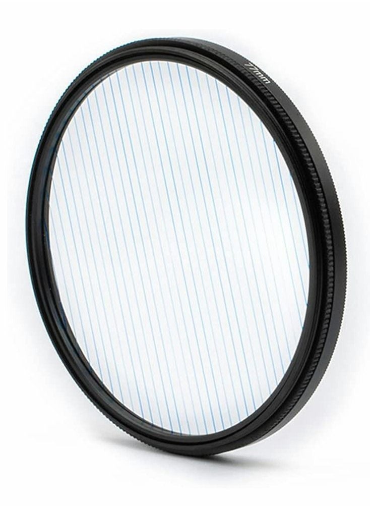 Y&D 77MM Camera Len Filter, Special Film Effect Filter Accessories, Blue Brushed Polarizer, Widescreen Polarizer for Professional Photography Lens (Blue Brushed)  - Image 1