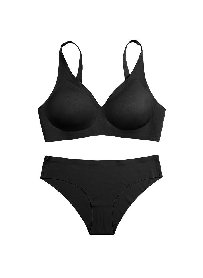 Seamless Bra With Chest Pad and No Show Bikini Pantie  - Image 1