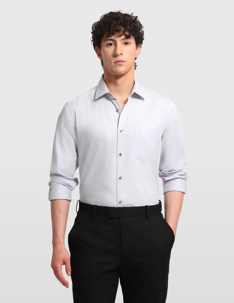 Arrow Textured Slim Fit Shirt