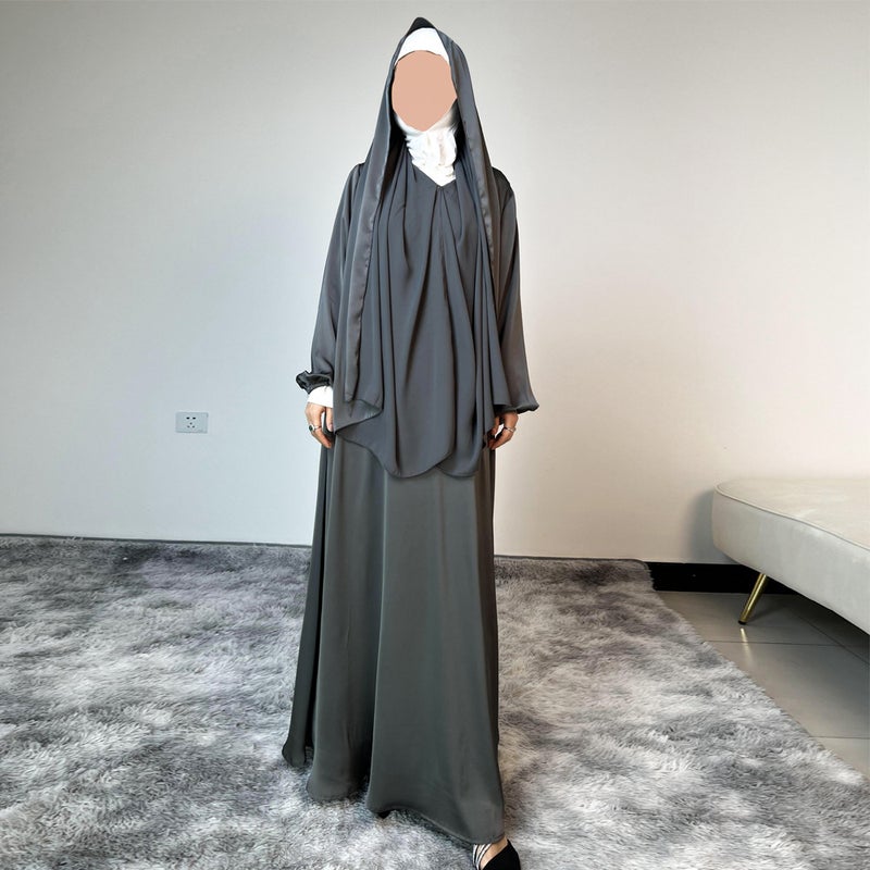 JAMEEL 2024 New Fashion Loose A-Line Long Dress with Hood, Elegant Style for Summer - Image 5