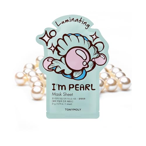 TONYMOLY Im Pearl Luminating Sheet Mask Korean Hydrating Moisturizing Face Mask with Vitamin Infused Pearl Extract Brightens Revives Skin - Image 2