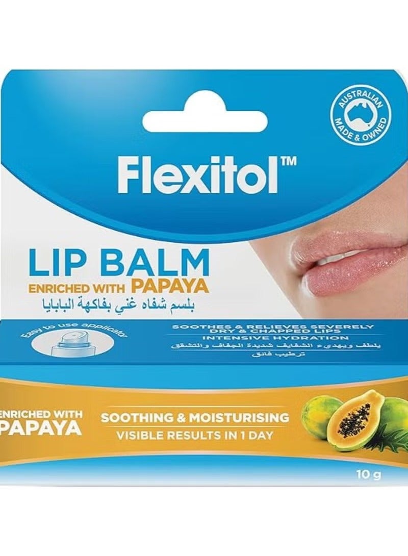 فليكسيتول Flexitol Lip Balm 10 g- Papaya