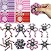 Bailiyake 24 Set Valentines Day Cards for Kids ClassroomFingertip Spinner Sensory Toys with CardsTransformable Chain Robot Finger ToyValentines Party Favors for Kids Classroom ExchangeSchool Games Prize - Image 2
