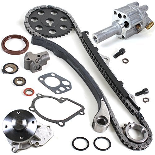 CNS Timing Chain Kit, Water Pump Set, & Oil Pump Compatible with 90-97 Nissan D21 Pickup 2.4L KA24E - Image 1