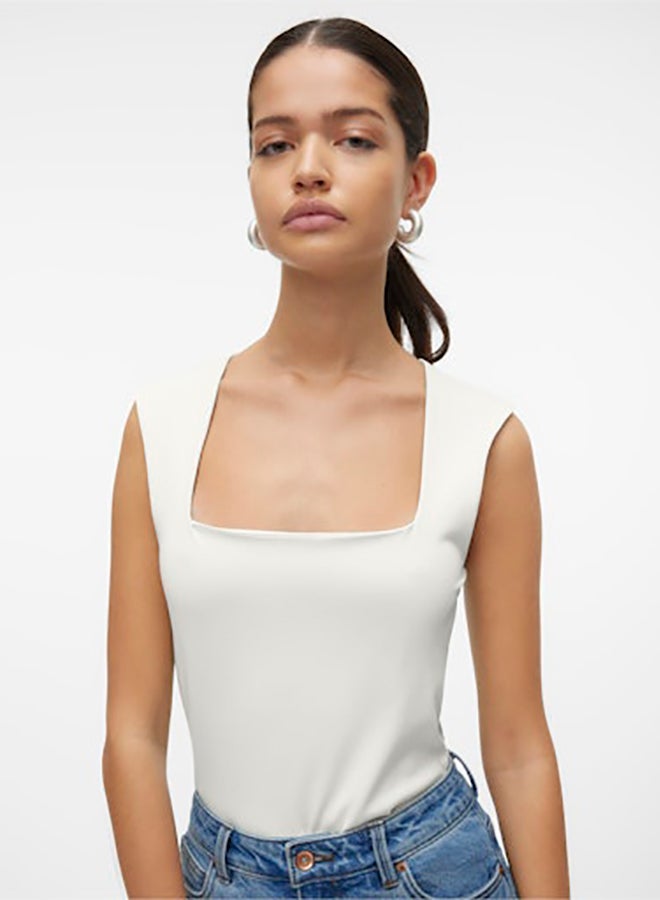 VERO MODA Vmmillion Sl Square Neck Top Jrs Noos - Image 5