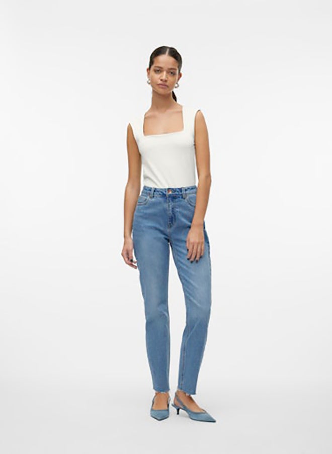 VERO MODA Vmmillion Sl Square Neck Top Jrs Noos - Image 4