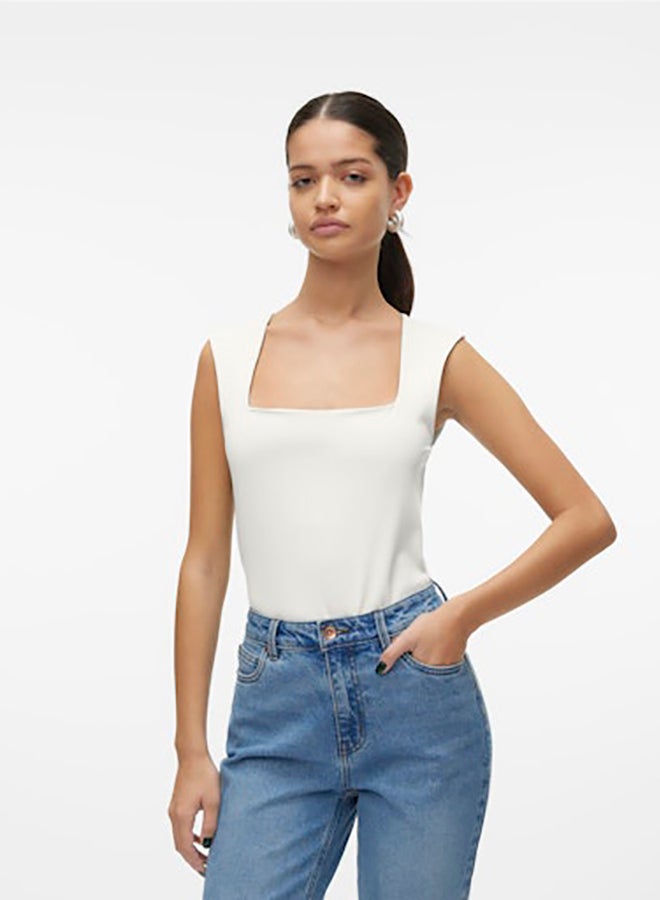 VERO MODA Vmmillion Sl Square Neck Top Jrs Noos - Image 1
