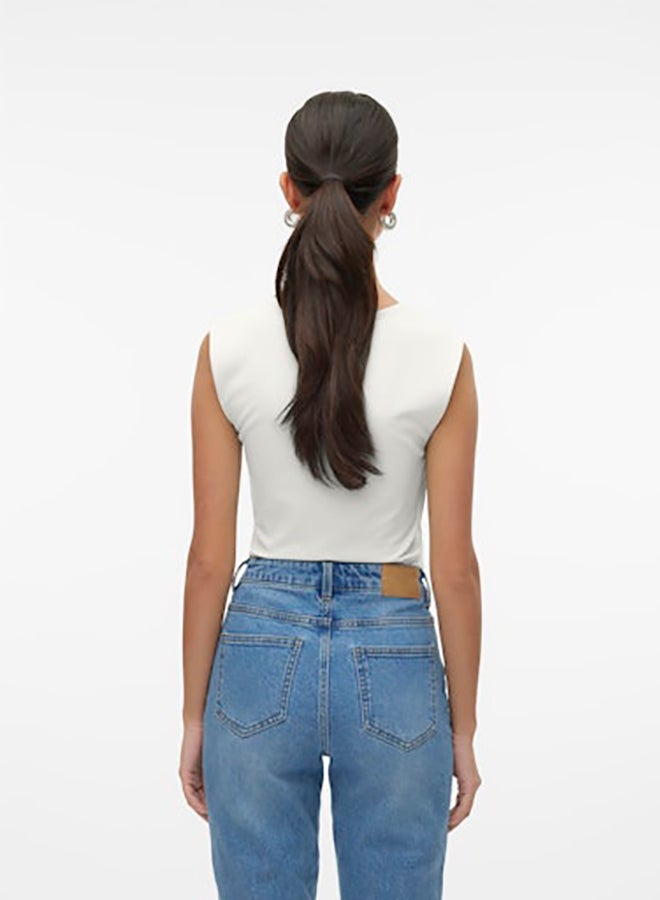 VERO MODA Vmmillion Sl Square Neck Top Jrs Noos - Image 3