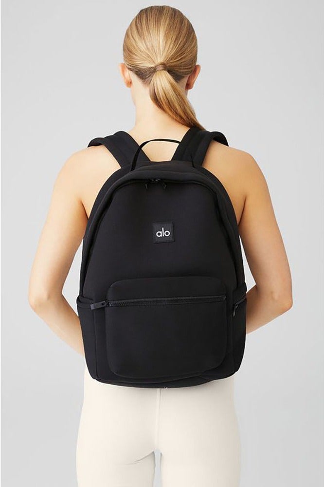 alo ALO double-shoulder backpack, water-resistant matte black fitness bag - Image 2