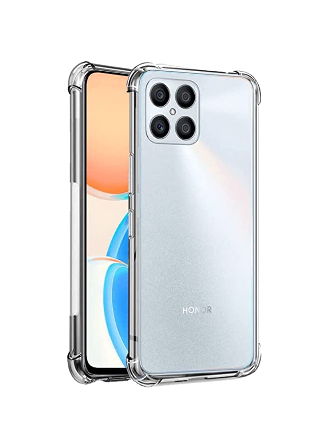 IAF Case for Honor X8 Case Cover Clear Back Air Cushion Soft Silicone Shockproof Anti-Scratch Protective Bumper Shell Corner for Honor X8