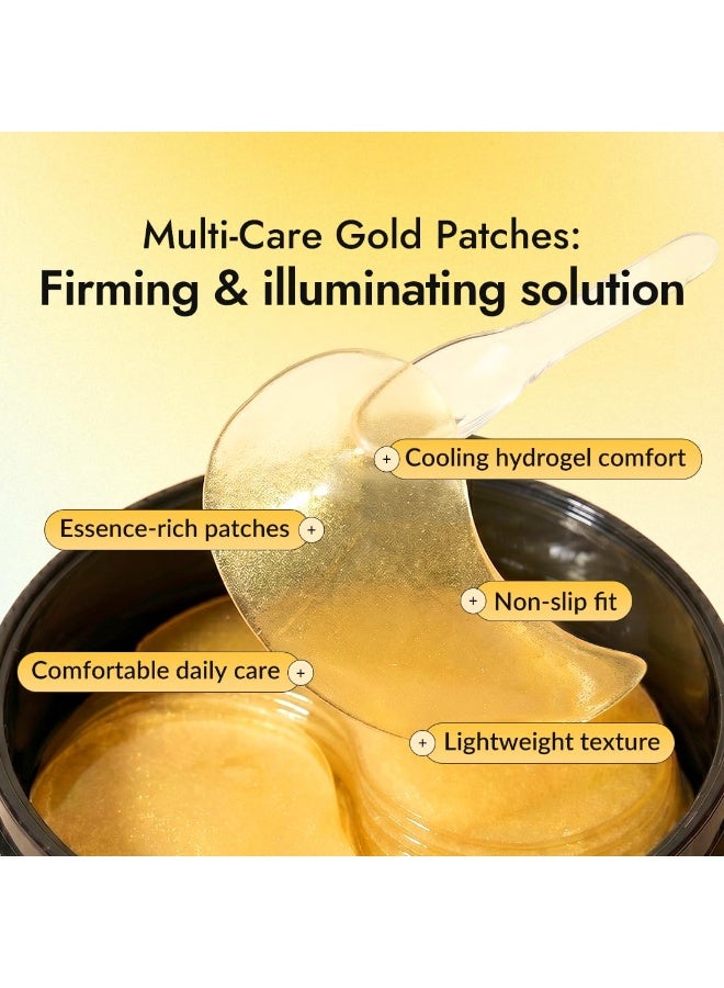 MIZON SNAIL INTENSIVE GOLD EYE GEL PATCH for Dark Circles, Moisturising Eye Serum Mask, Cooling Hydrogel for Under Eye Bags, Reduces Wrinkle 30 PAIRS (Gold & Snail) - Image 4