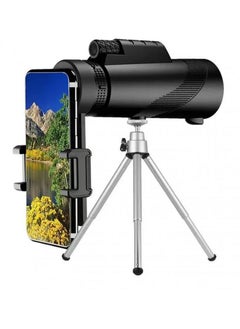 جينيكست تلسكوب 40x60 HD تكبير عدسة بصرية للرؤية الليلية والنهارية تلسكوب أحادي العين للسفر نطاق السياحة مناظير نطاق للداخلية/الخارجية  - Image 2