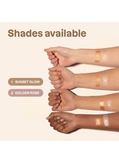 Attitude ATTITUDE Oceanly Lightweight Highlighter Stick, Titanium Dioxide-Free, EWG Verified, Plastic-Free, Vegan & Cruelty-free Makeup, Golden Rose, 0.3 Ounces  - Image 4