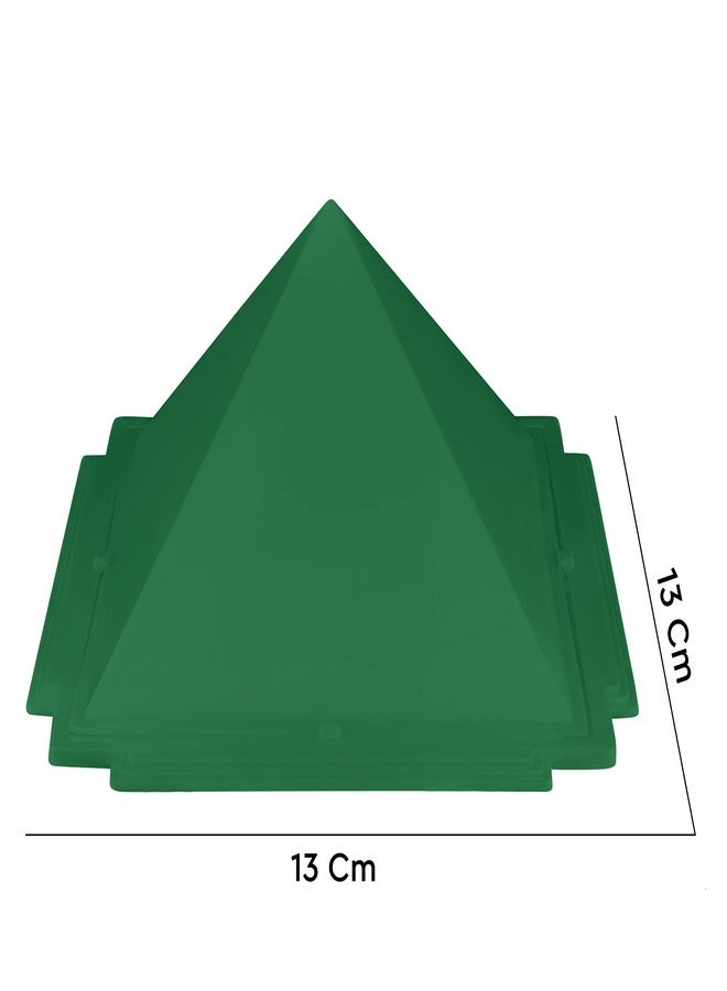 TREE MAISON CORONATING HOMES Vastu 3 Layer Green Pyramid | Plastic Moulded Multi-Layer Plastic Pyramid | Vastu Remedy for Home & Office | Pack of 1 - Image 2