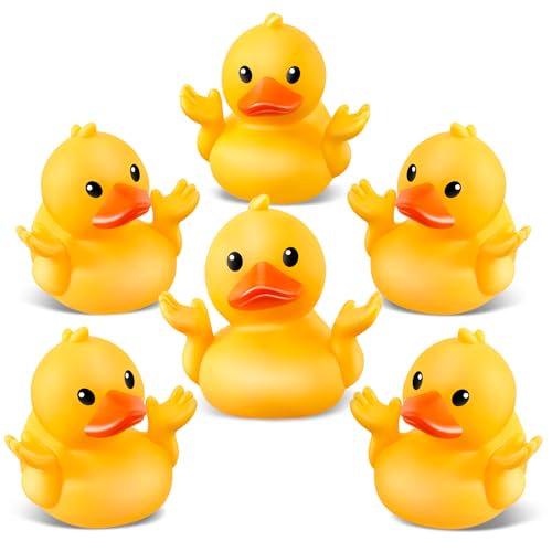 ANGGIKO 12 Pack Rubber Ducks for Jeeps Ducks for Ducking Yellow Mini Ducks in Bulk Small Funny Rubber Ducks Baby Shower Toys Kids Bath Summer Beach Pool Toys Easter Egg Fillers Birthday Gifts Party Favors - Image 1