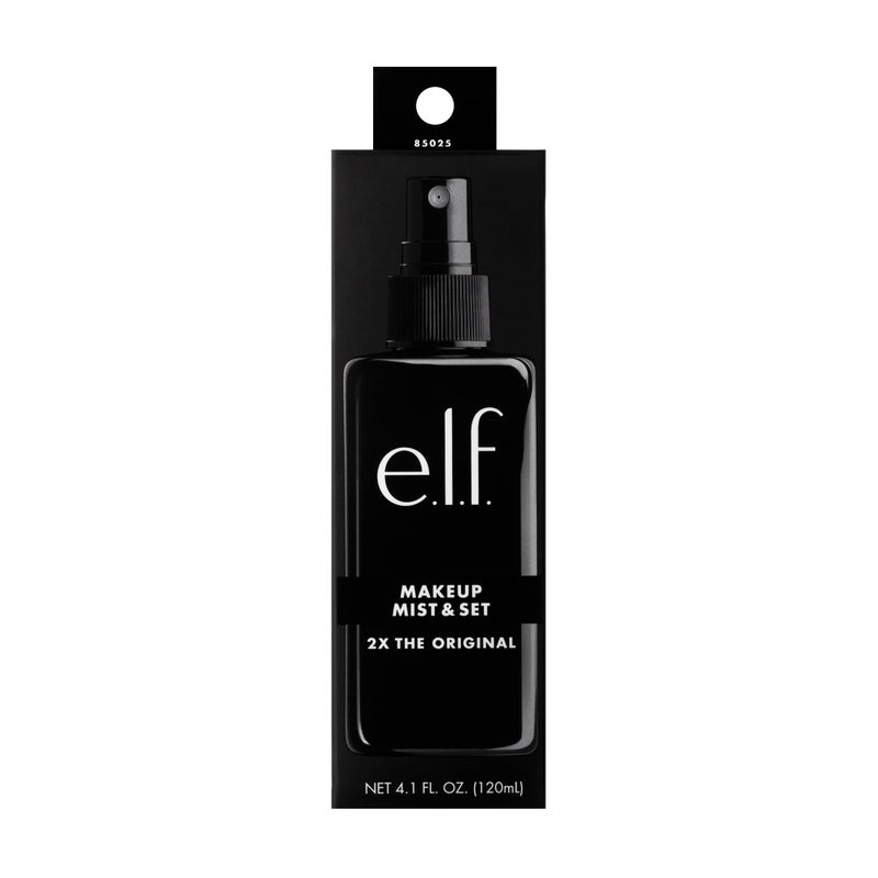 elf e.l.f. Makeup Mist & Set - Large Lightweight, Long Lasting, All-Day Wear Revitalizes, Refreshes, Hydrates, Soothes Infused with Aloe, Green Tea and Cucumber 4 Fl Oz - Image 4