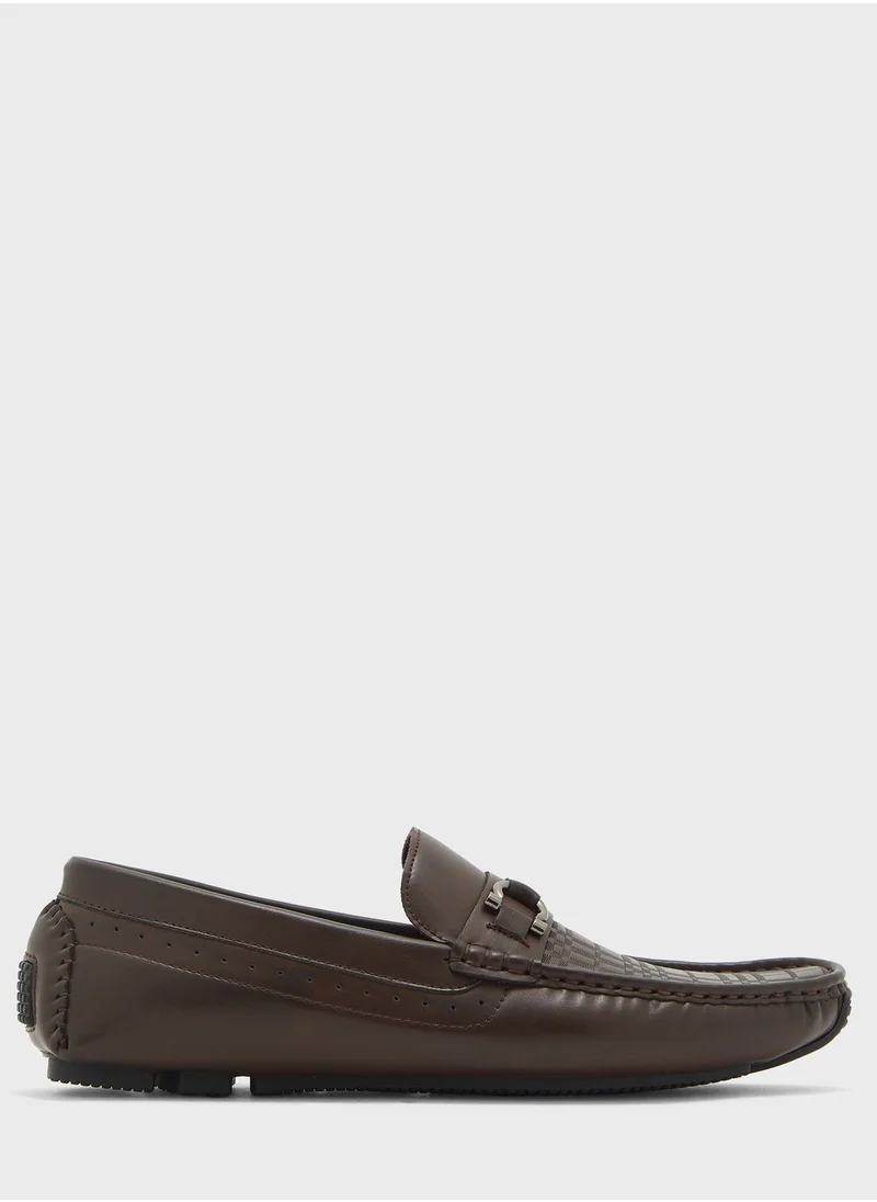 Robert Wood Faux Leather Driver Loafers